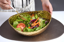 Load image into Gallery viewer, Pampa Bay Large  Gold  Oval Bowl