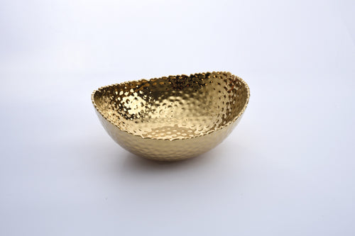 Pampa Bay Large  Gold  Oval Bowl