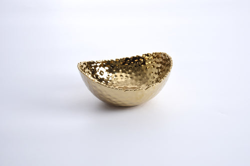 Pampa  Bay Medium  Gold  Oval Bowl