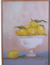 Lemons in Bowl Framed Art