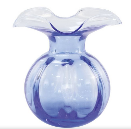 Vietri Hibiscus Glass Cobalt Medium Vase