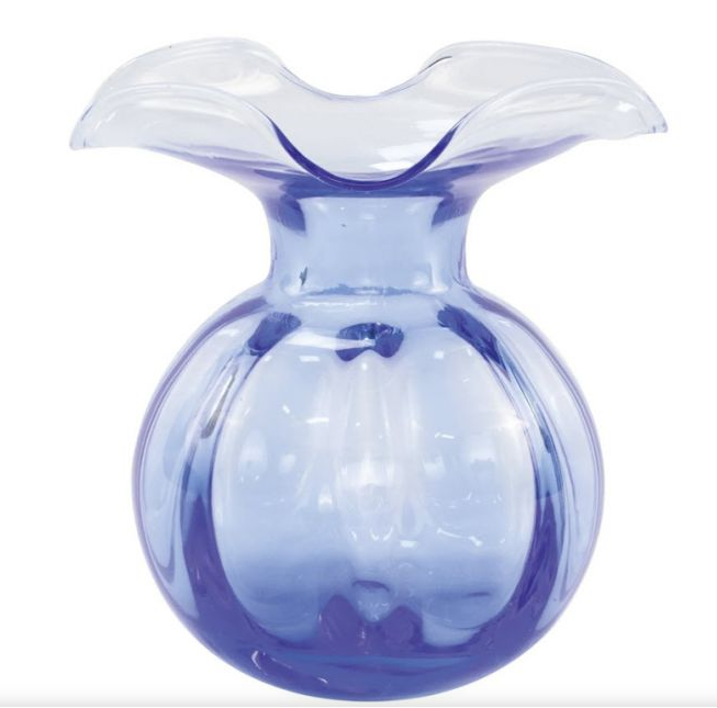 Vietri Hibiscus Glass Cobalt Medium Vase
