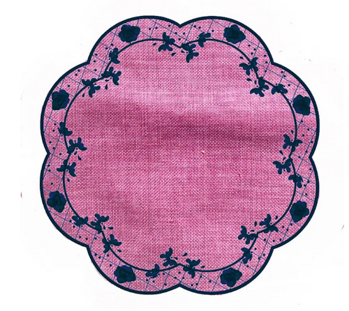 Iza Silva Florentine Placemat - Pink