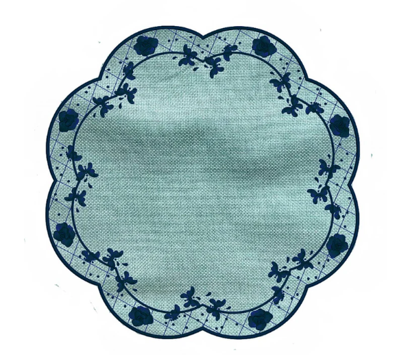Iza Silva Florentine Placemat - Blue