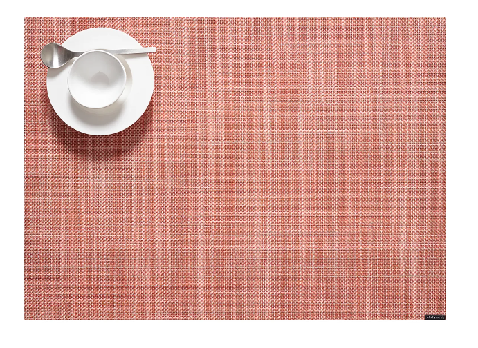 Chilewich | Mini Basketweave Rectangle Placemat, Clay