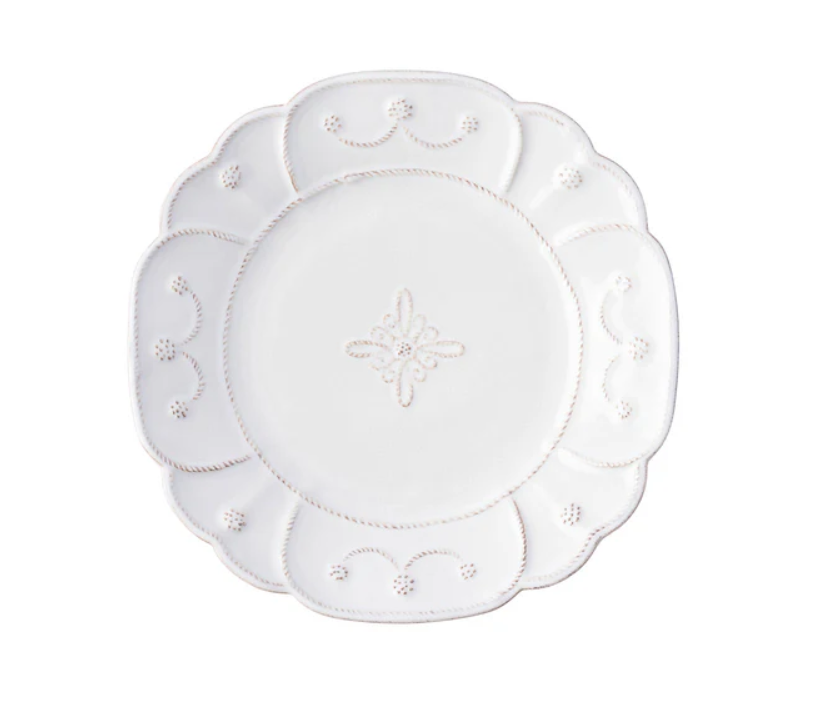 Juliska Jardins du Monde Dessert/Salad Plate - Whitewash