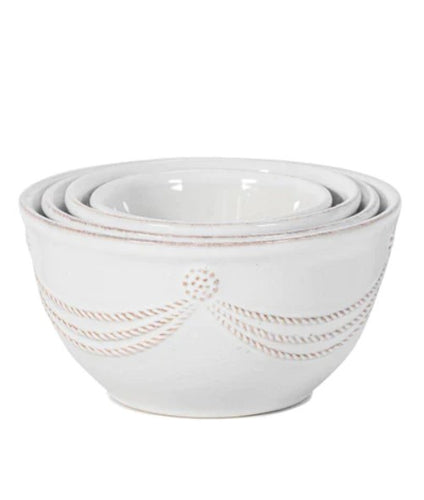 Juliska Berry and Thread Nesting Prep Bowl Set/4 - Whitewash