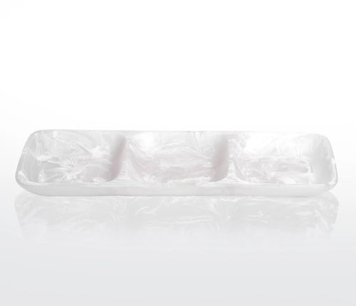 Nashi 3-Part Large Tray - White