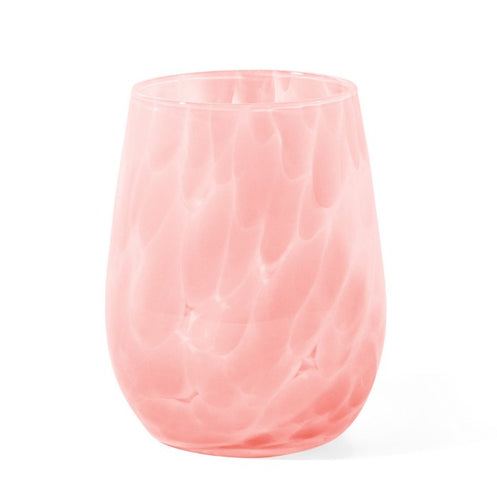 Saban Glass Stemless Wine Glass - Blush