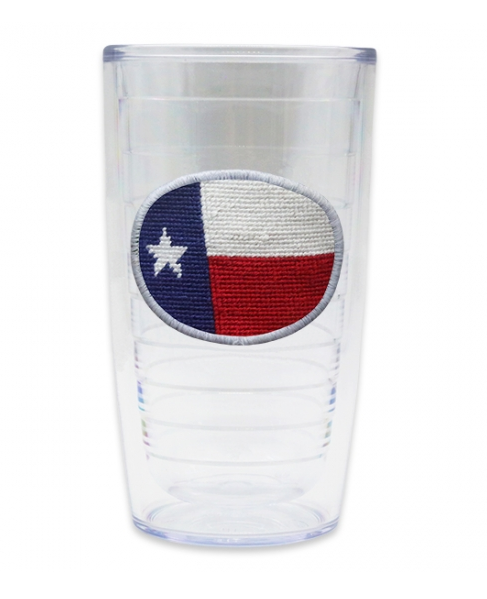 Smathers & Branson Texas Flag Needlepoint Tervis Tumbler