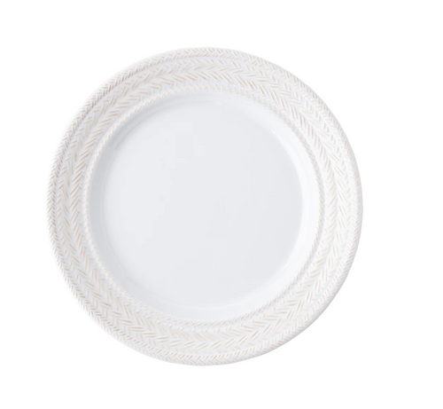 Juliska | Le Panier Melamine Dessert/Salad Plate - Whitewash