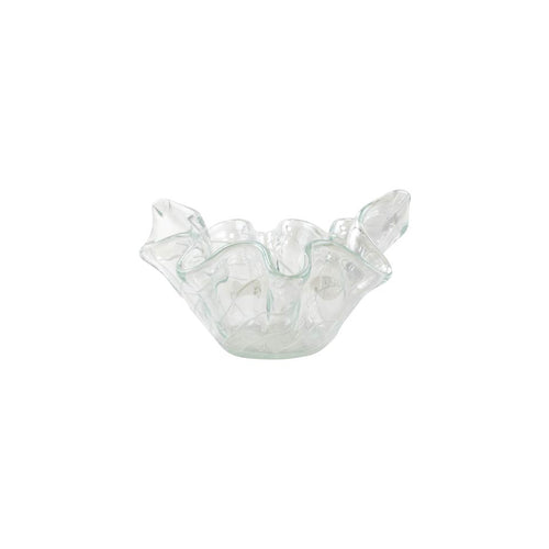 Vietri Onda Glass White Small Bowl