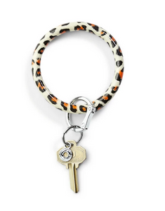 Big O Key Ring- Cheetah Leather