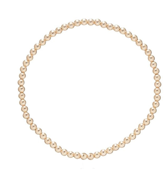 Classic Gold 3mm Bead Bracelet