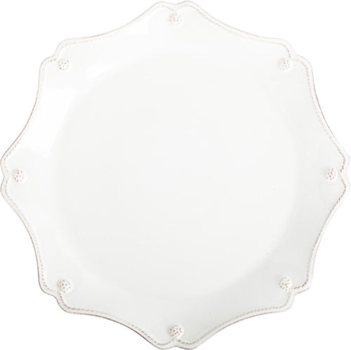 BERRY & THREAD WHITEWASH SCALLOP CHARGER PLATE