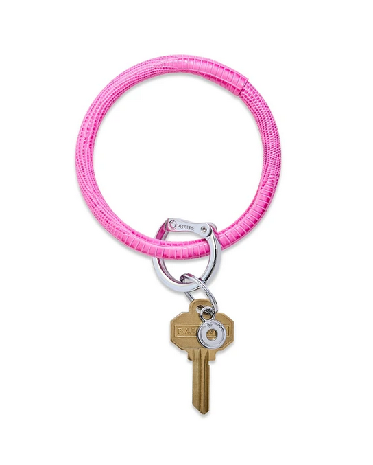 Big O Key Ring-Tickled Pink Leather – Lawrence's Gift