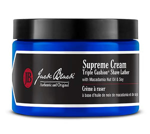 Jack Black |Supreme Cream Triple Cushion® Shave Lather with Macadamia Nut Oil & Soy