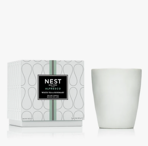 Nest | White Tea & Rosemary Alfresco Deluxe Candle